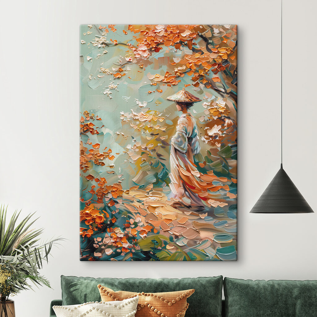 Spaziergang unter orangefarbenem Laub — Interieur 2