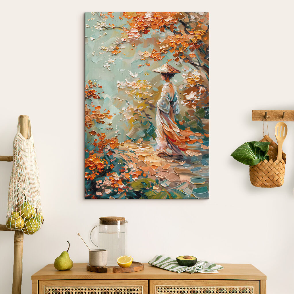 Spaziergang unter orangefarbenem Laub — Interieur 3