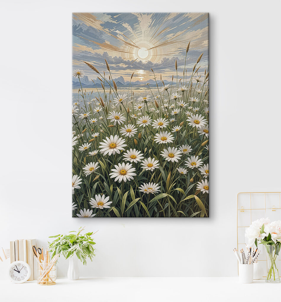 Margeriten warten auf Sonnenlicht — Interieur 2