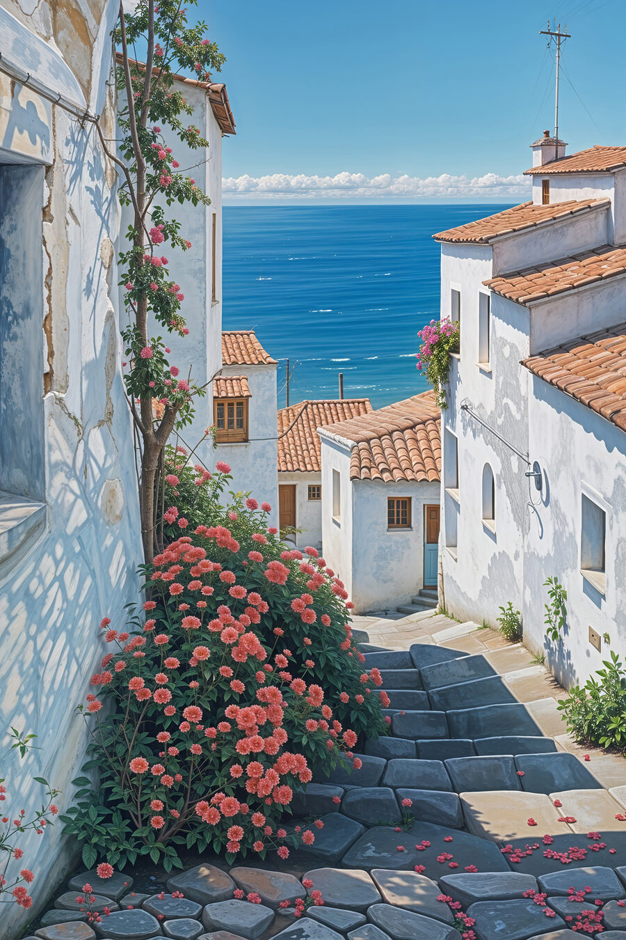 Treppe zum Meer — ganzes Design