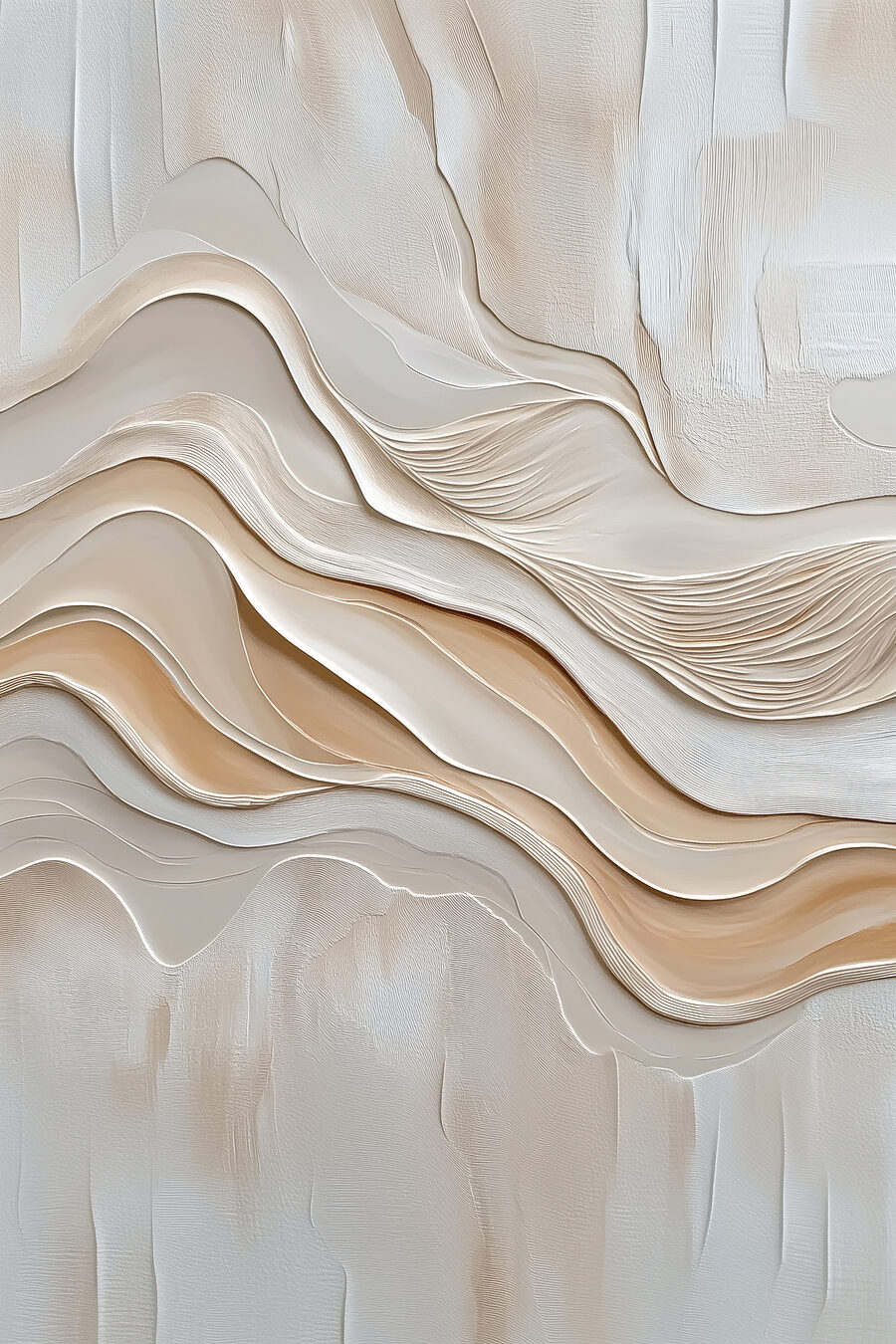Sandschichten in sanften Bögen — ganzes Design