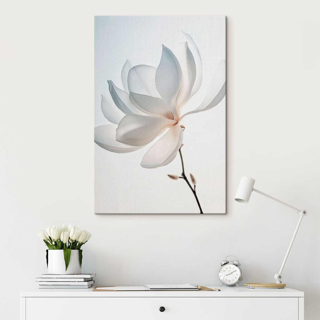 Sanft gebogene weiße Magnolie — Interieur 1