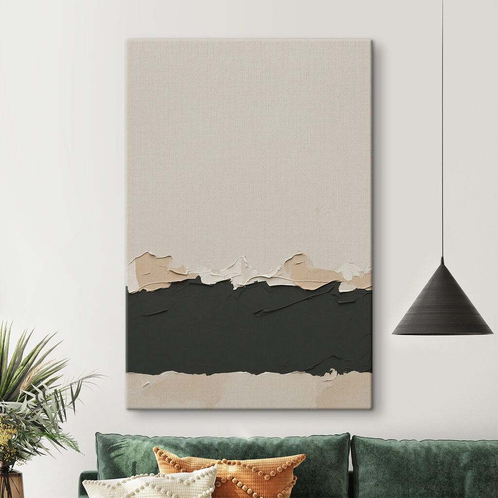 Dunkles Band auf Beige — Interieur 1
