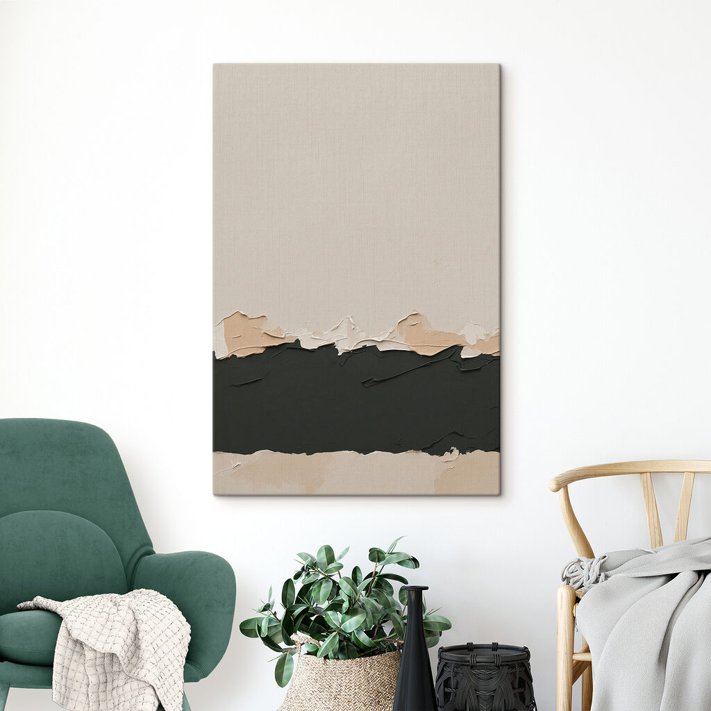 Dunkles Band auf Beige — Interieur 2
