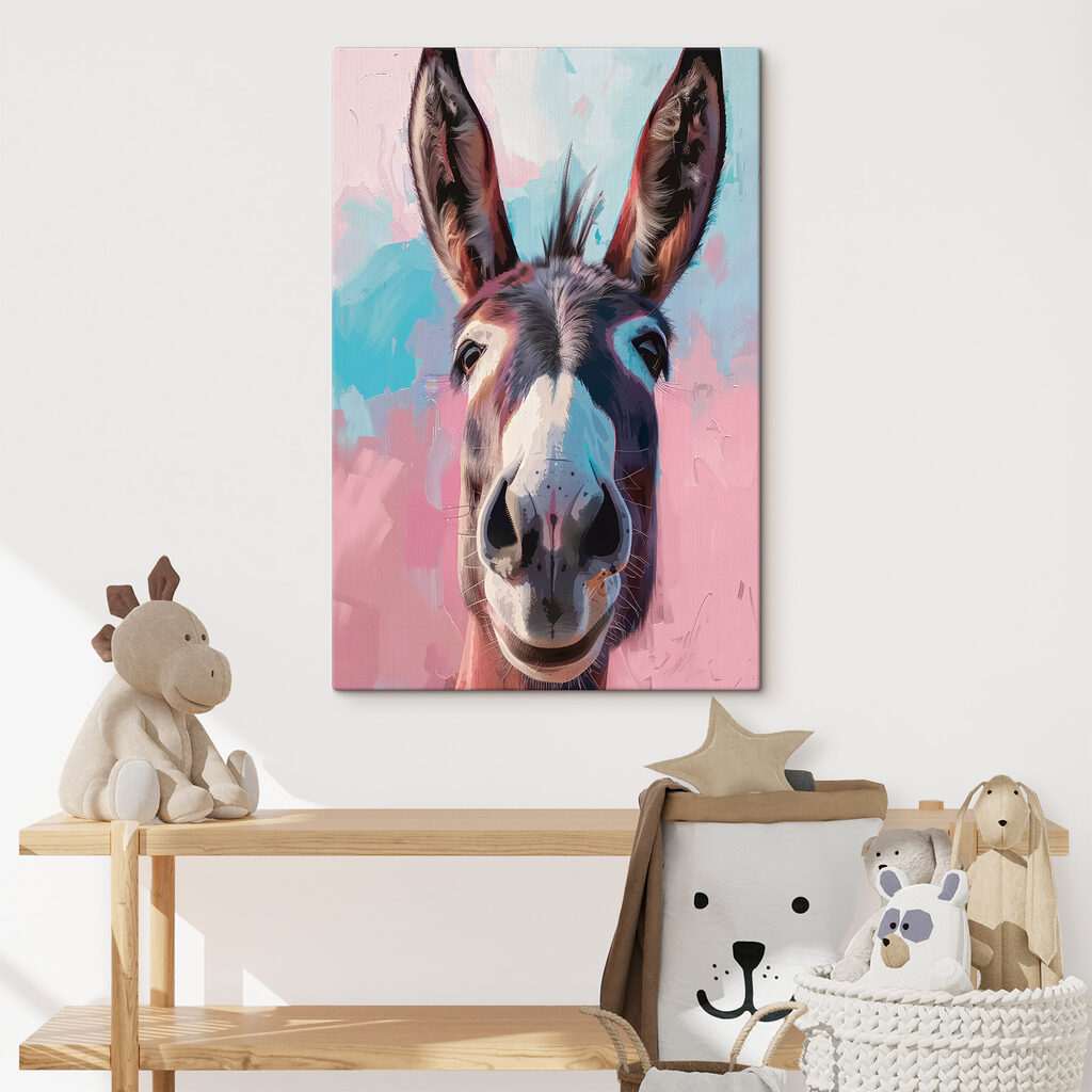 Esel vor Rosa — Interieur 1