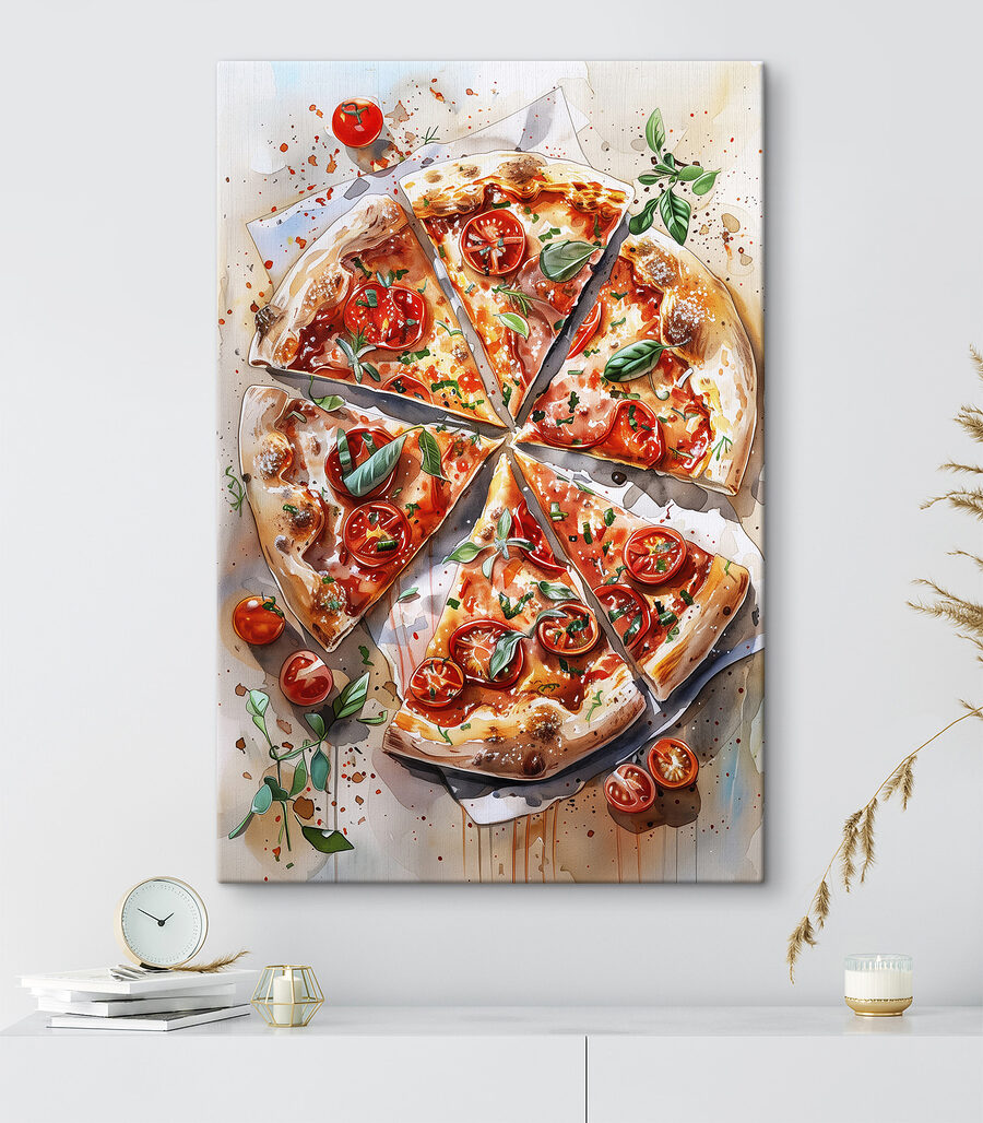 Pizza zwischen Tomaten — Interieur 3