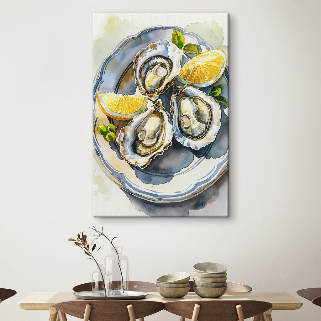Drei Austern auf Blau — Interieur 3