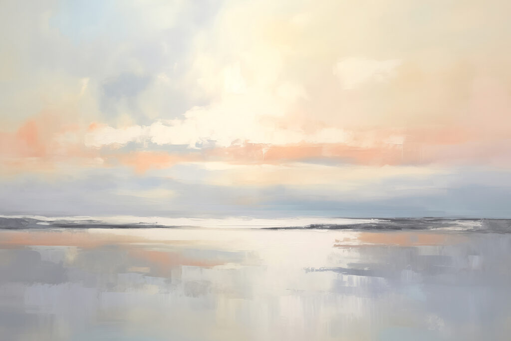 Horizont in Pastelltönen — ganzes Design