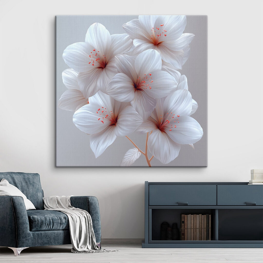 Blüten mit rosa Tupfen — Interieur 3