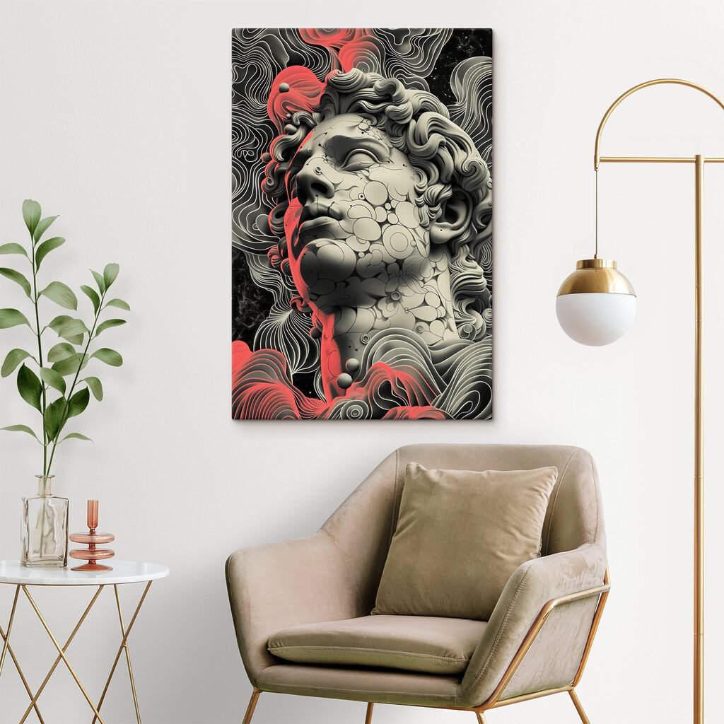 Klassisches Gesicht in Wirbeln — Interieur 5