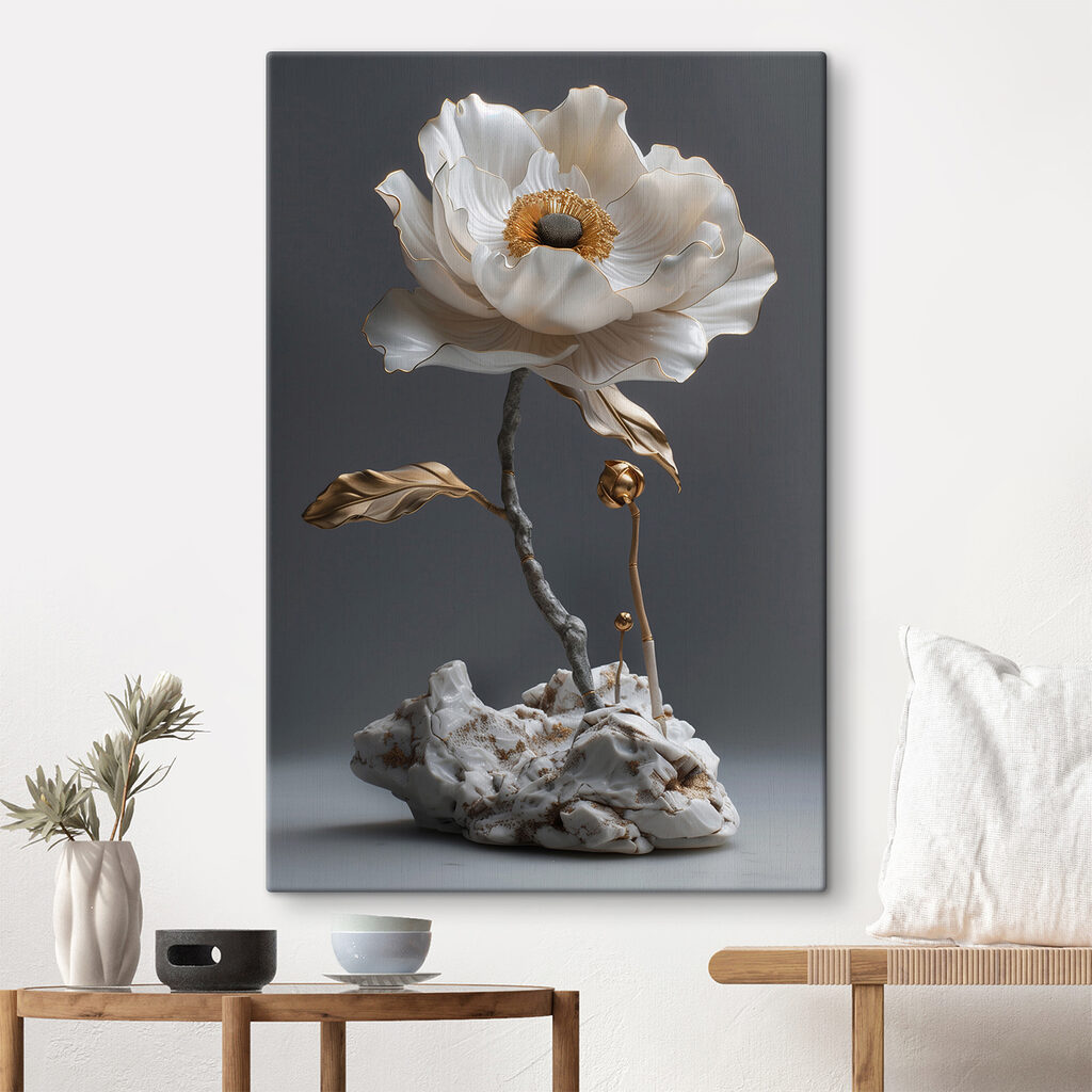 Blüte auf felsigen Wurzeln — Interieur 1
