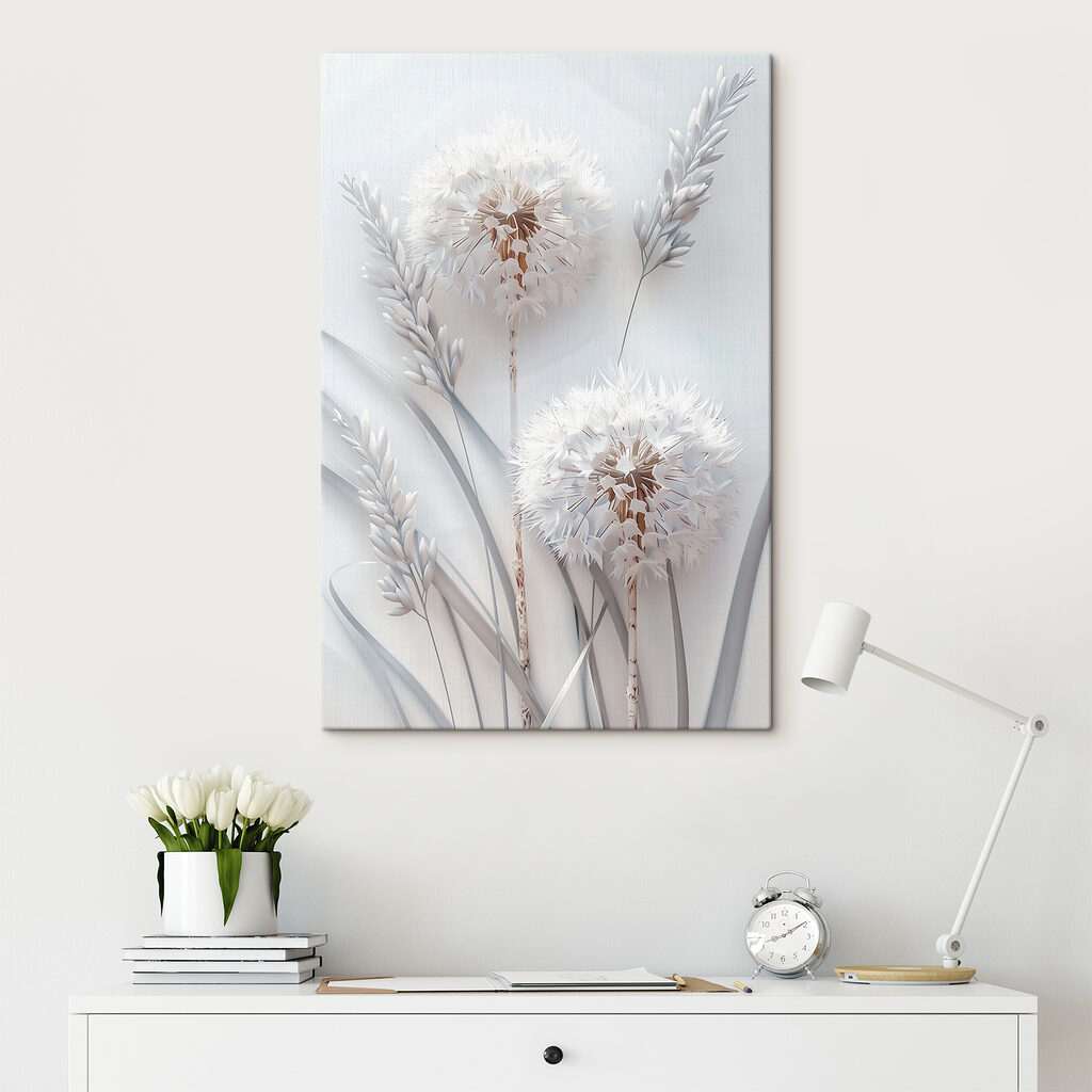 Zwei Pusteblumen im Licht — Interieur 2