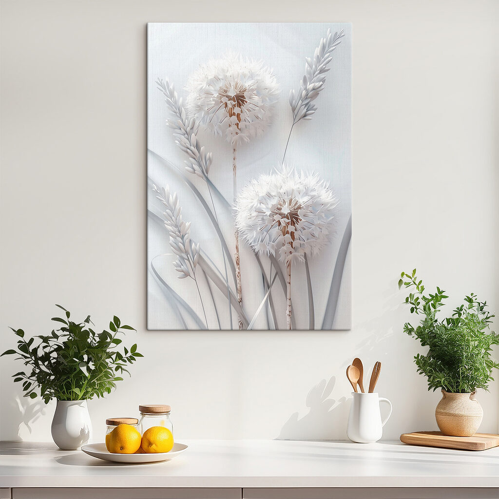 Zwei Pusteblumen im Licht — Interieur 1