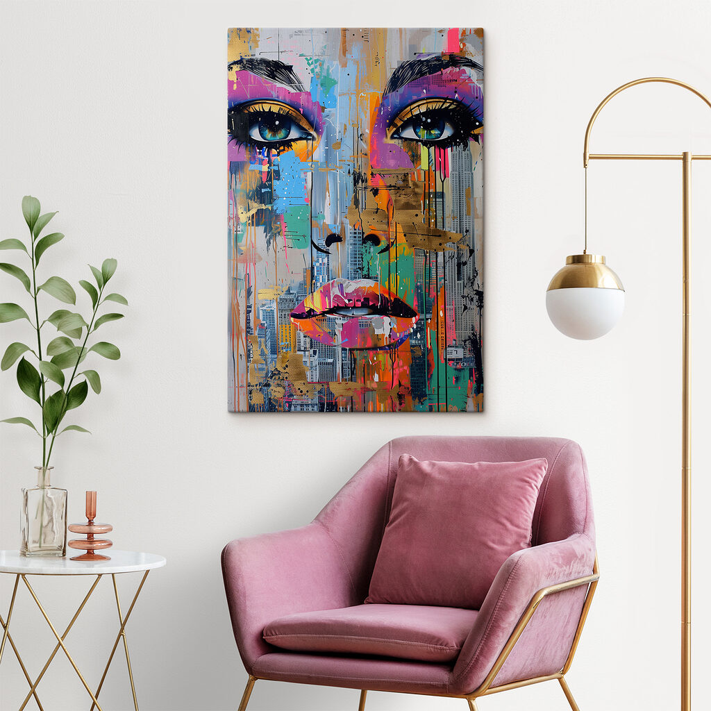 Blick aus Farbfragmenten — Interieur 1