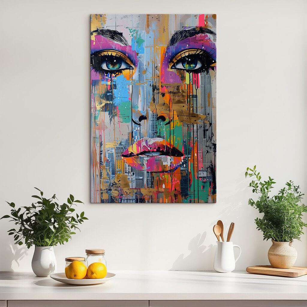 Blick aus Farbfragmenten — Interieur 2