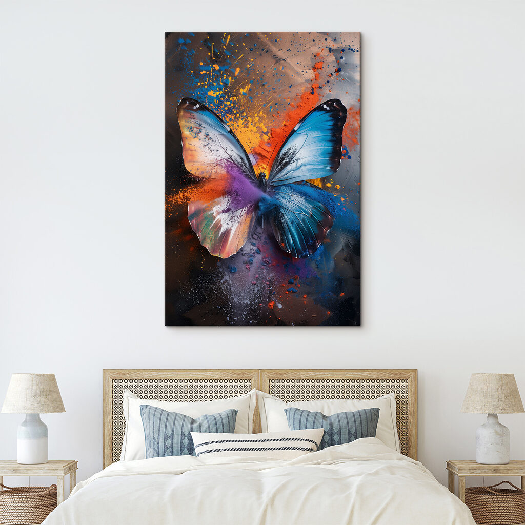 Blauer Schmetterling in Spritzern — Interieur 2
