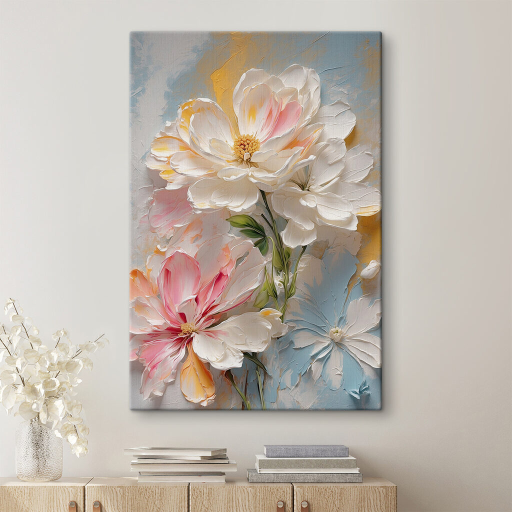 Blütenblätter im rosa Abendlicht — Interieur 1
