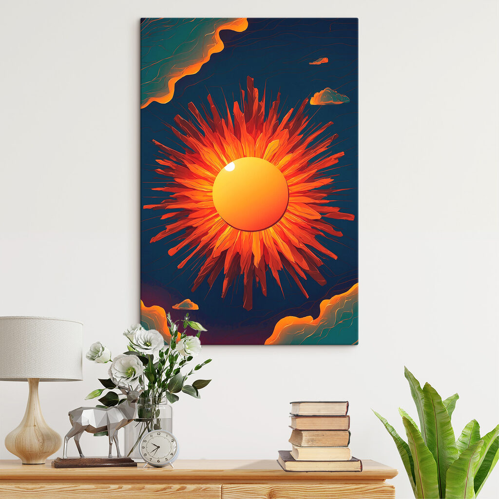 Sonne mit feurigen Strahlen — Interieur 1