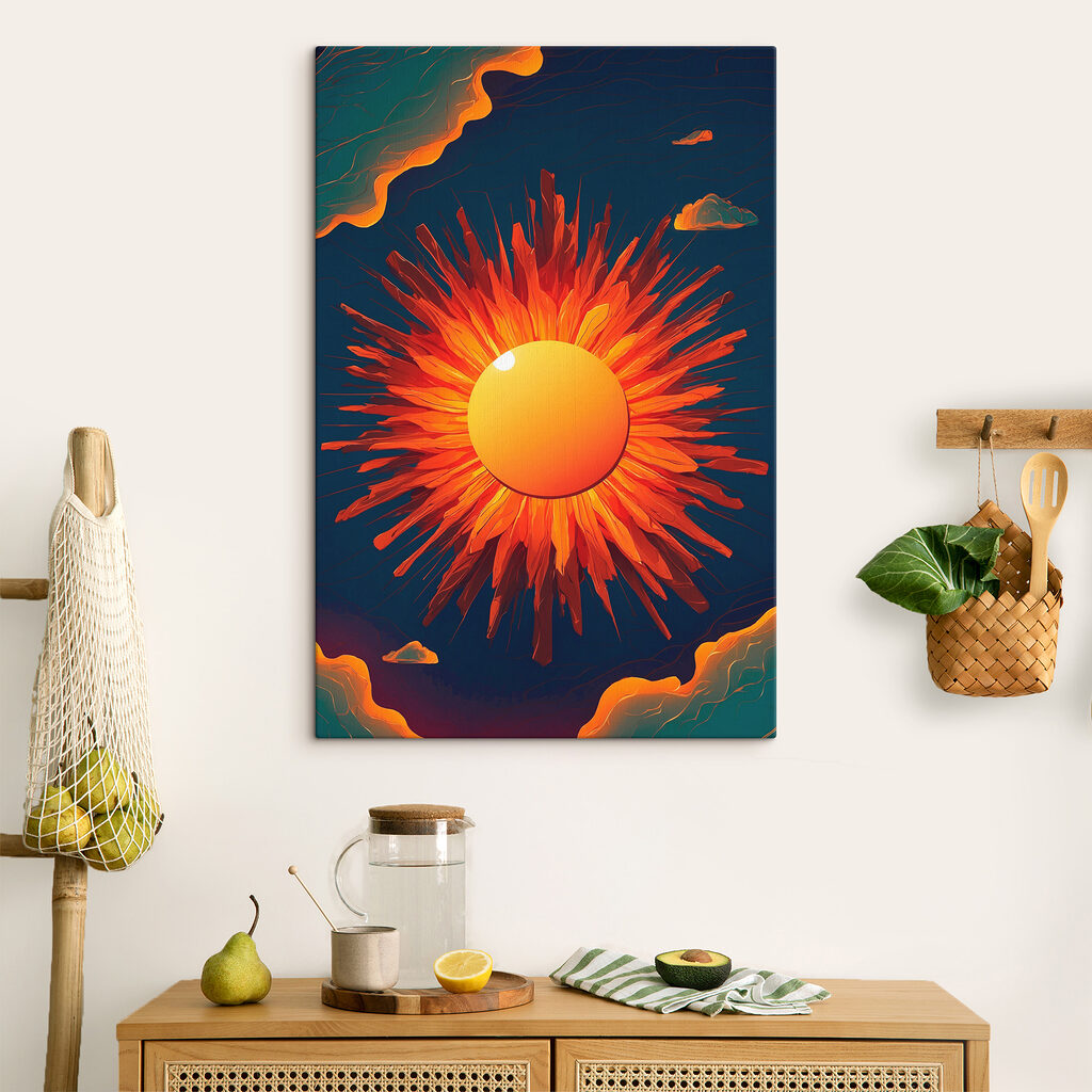 Sonne mit feurigen Strahlen — Interieur 3