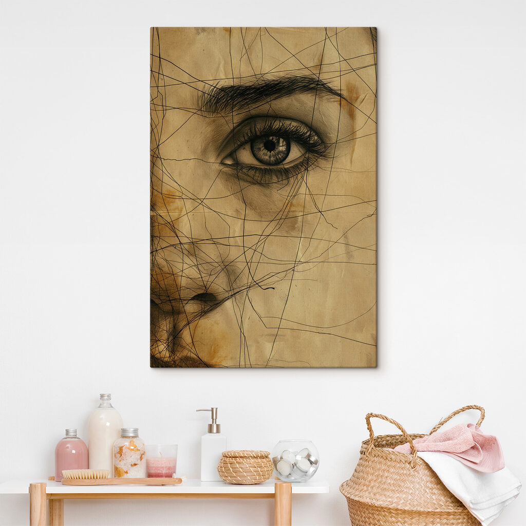 Auge in Bleistiftlinien — Interieur 2