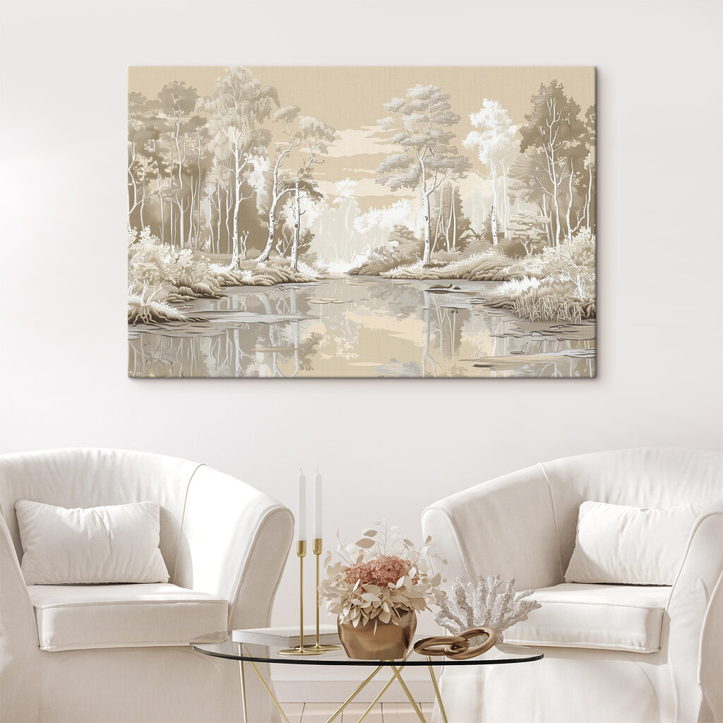 Ein Fluss in Cremeweiß — Interieur 2