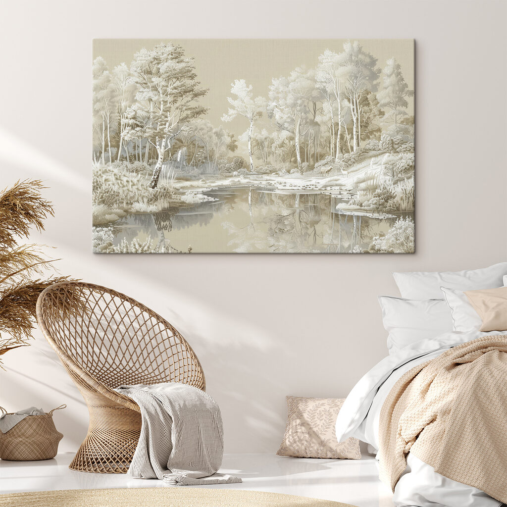 Weiße Bäume am Wasserspiegel — Interieur 1