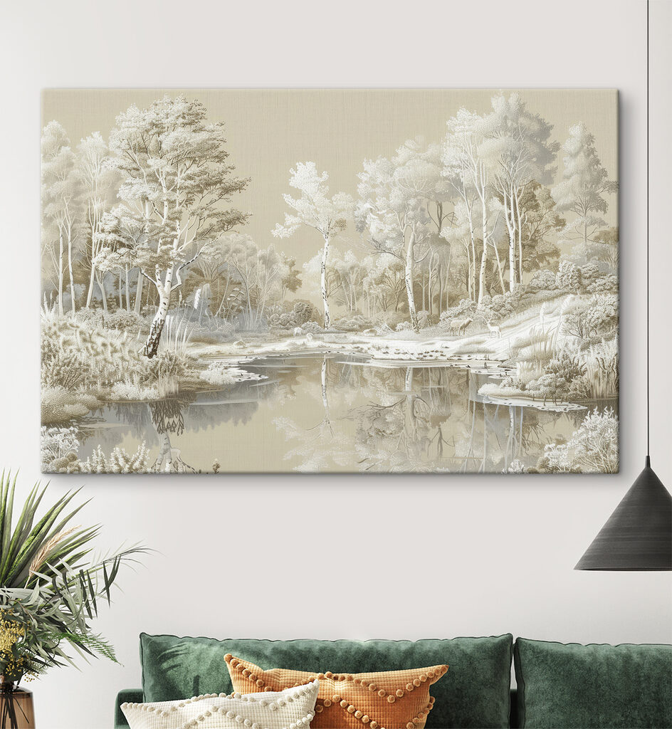 Weiße Bäume am Wasserspiegel — Interieur 2