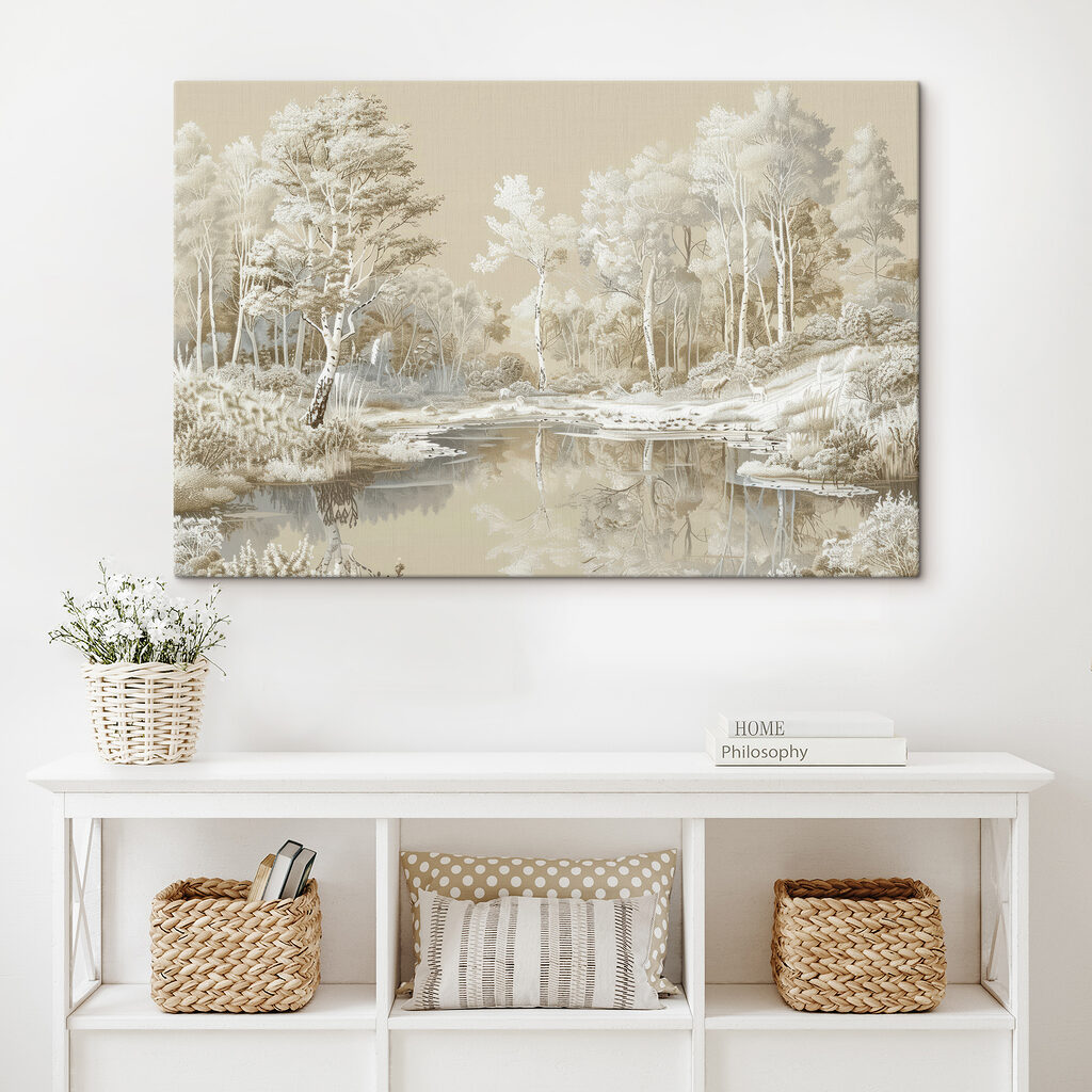 Weiße Bäume am Wasserspiegel — Interieur 3