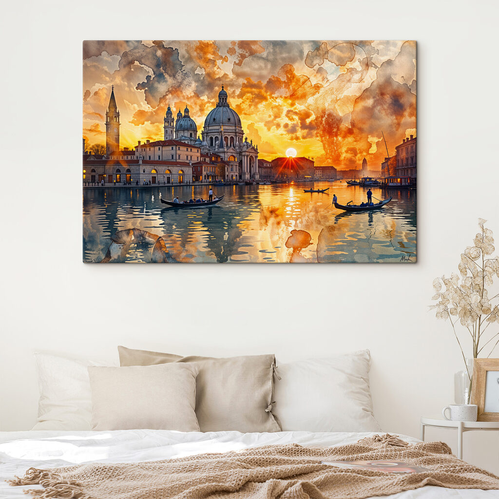 Venedig unter orangefarbenen Wolken — Interieur 2