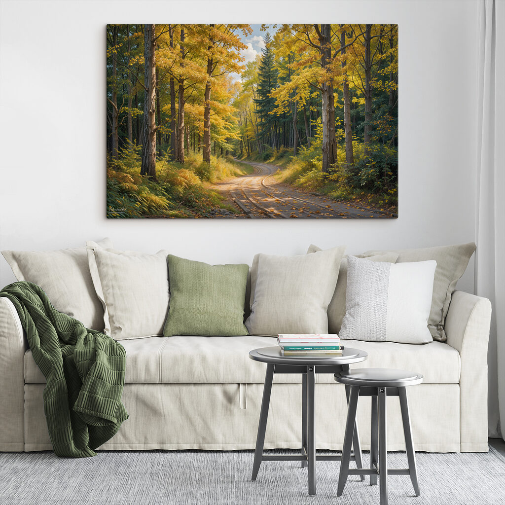 Waldweg im Herbstgold — Interieur 2