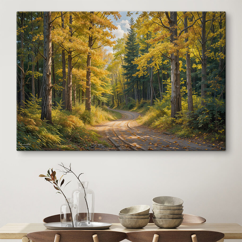 Waldweg im Herbstgold — Interieur 1