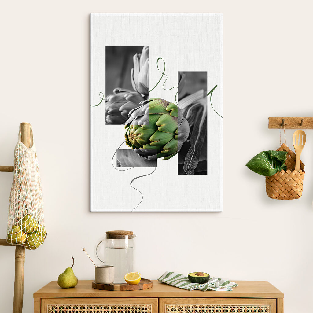 Collage mit Artischocke — Interieur 1