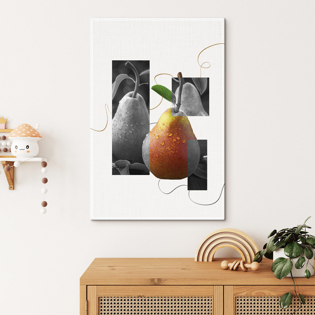 Collage mit Birne — Interieur 1