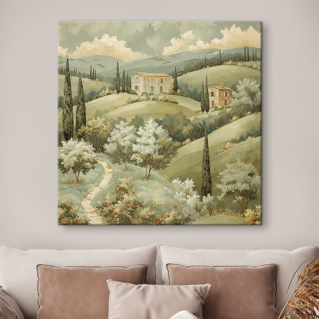 Häuser über blühenden Hügeln — Interieur 1