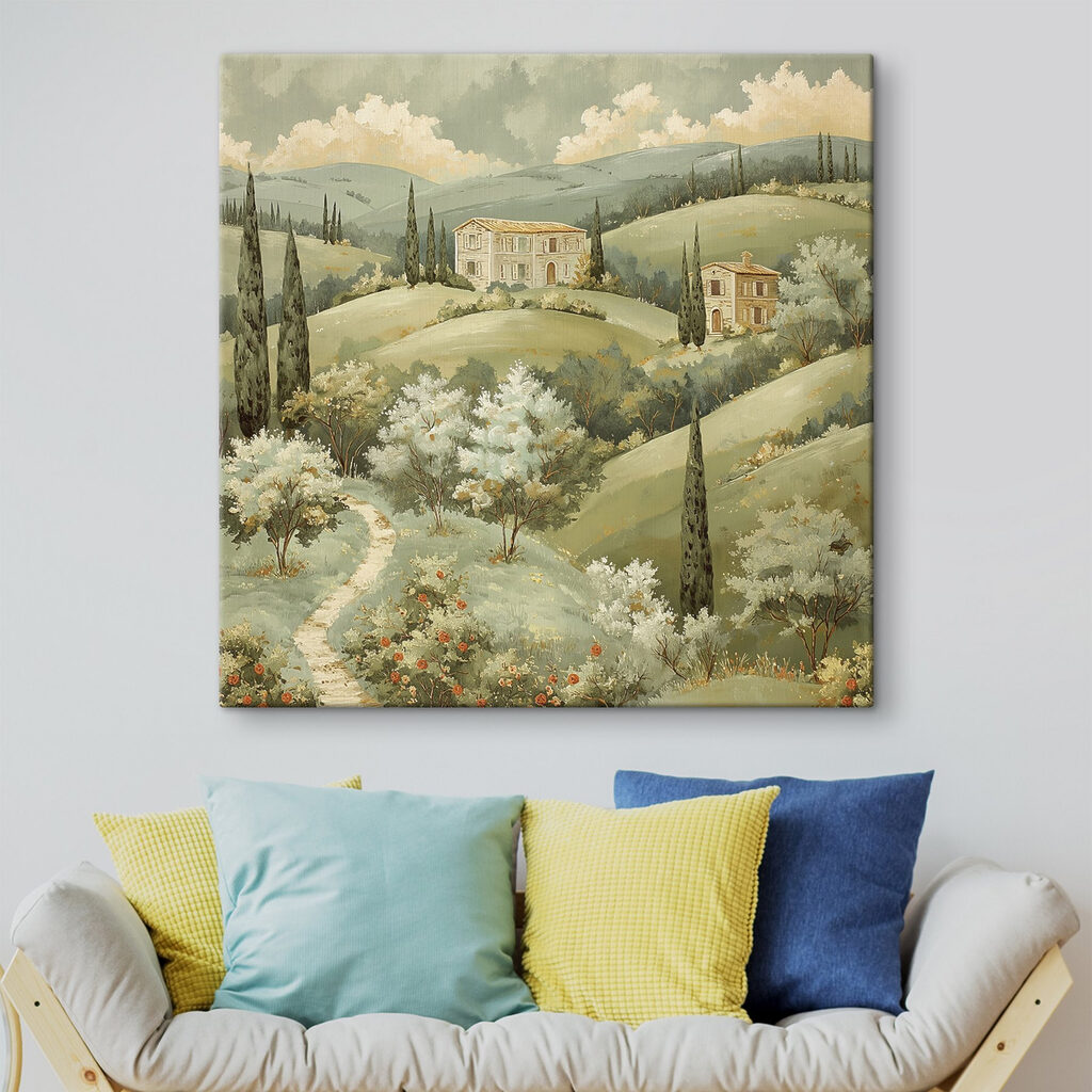 Häuser über blühenden Hügeln — Interieur 3