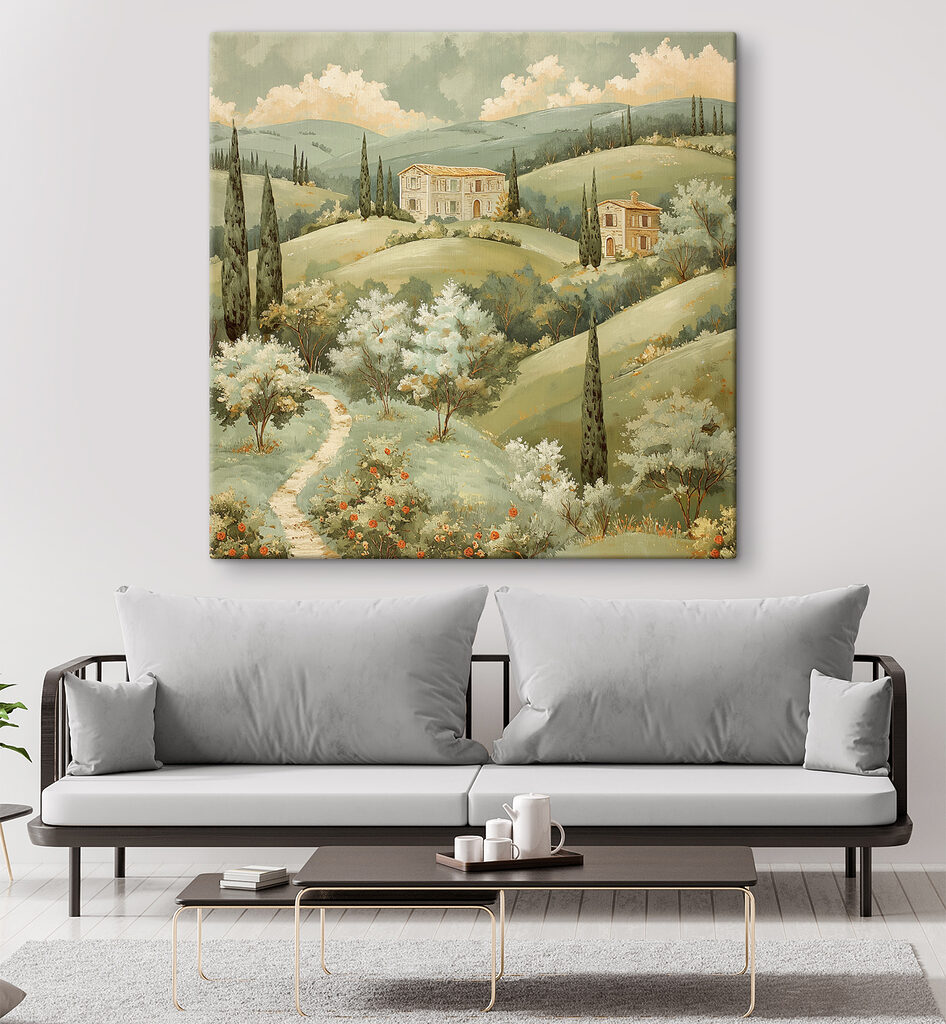 Häuser über blühenden Hügeln — Interieur 2
