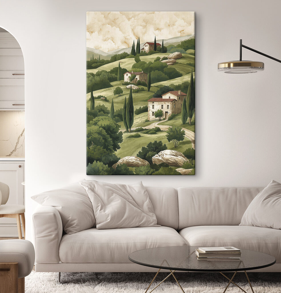 Landhäuschen zwischen grünen Hängen — Interieur 2