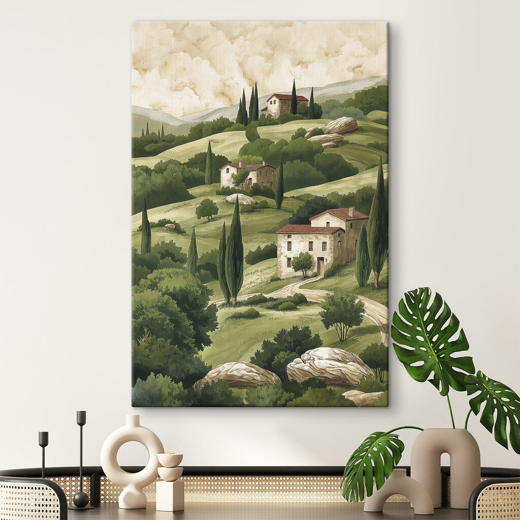 Landhäuschen zwischen grünen Hängen — Interieur 1