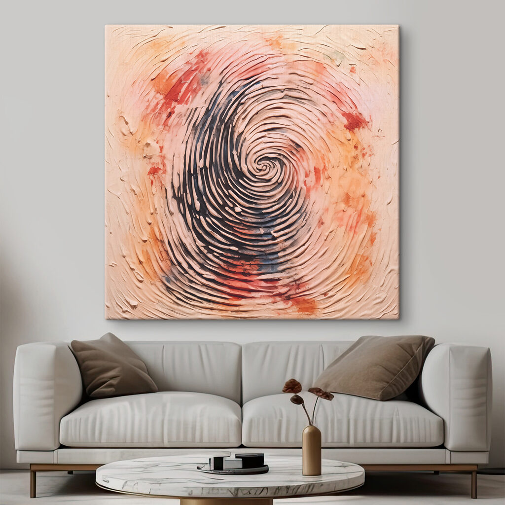 Fingerabdruck in Farbe — Interieur 2