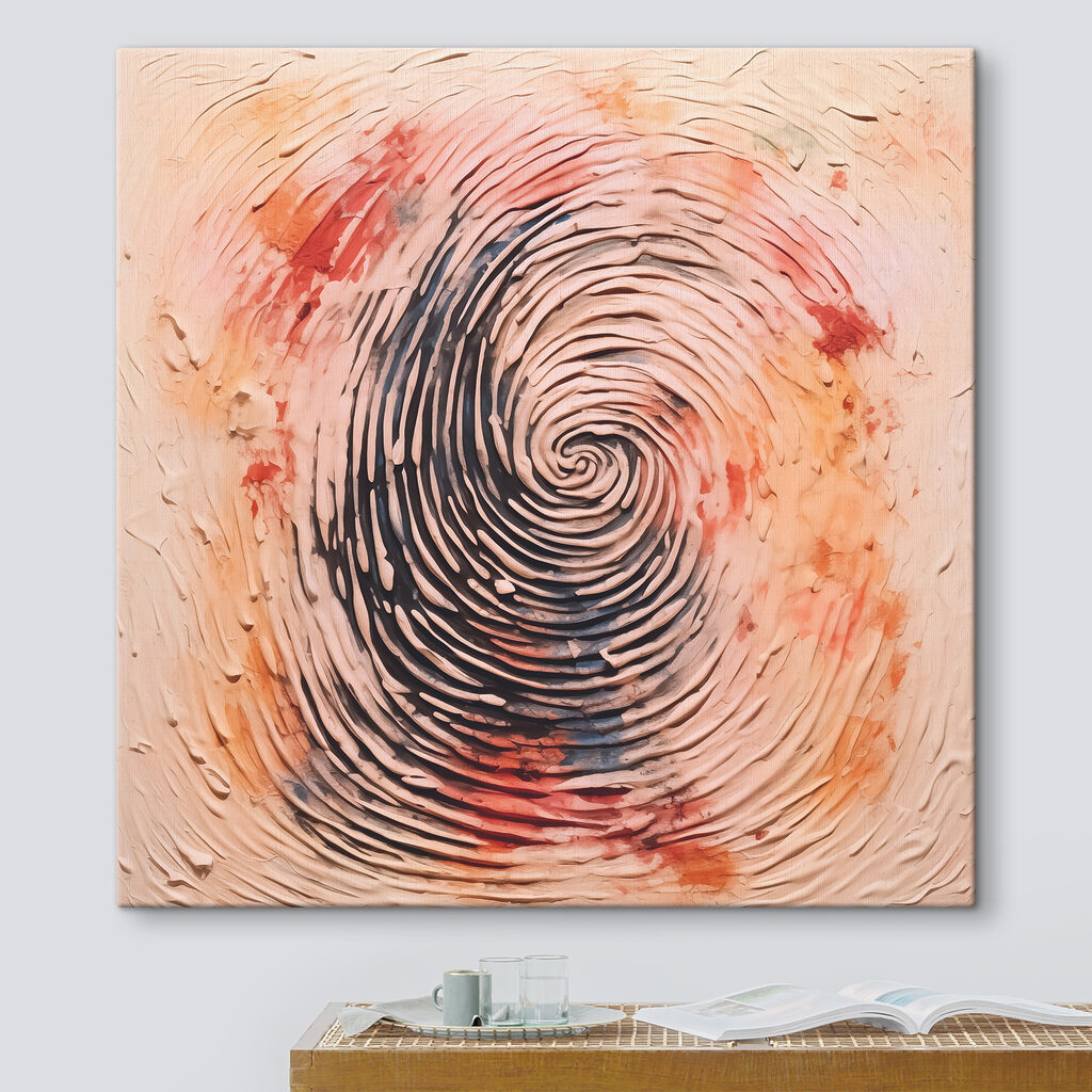 Fingerabdruck in Farbe — Interieur 1
