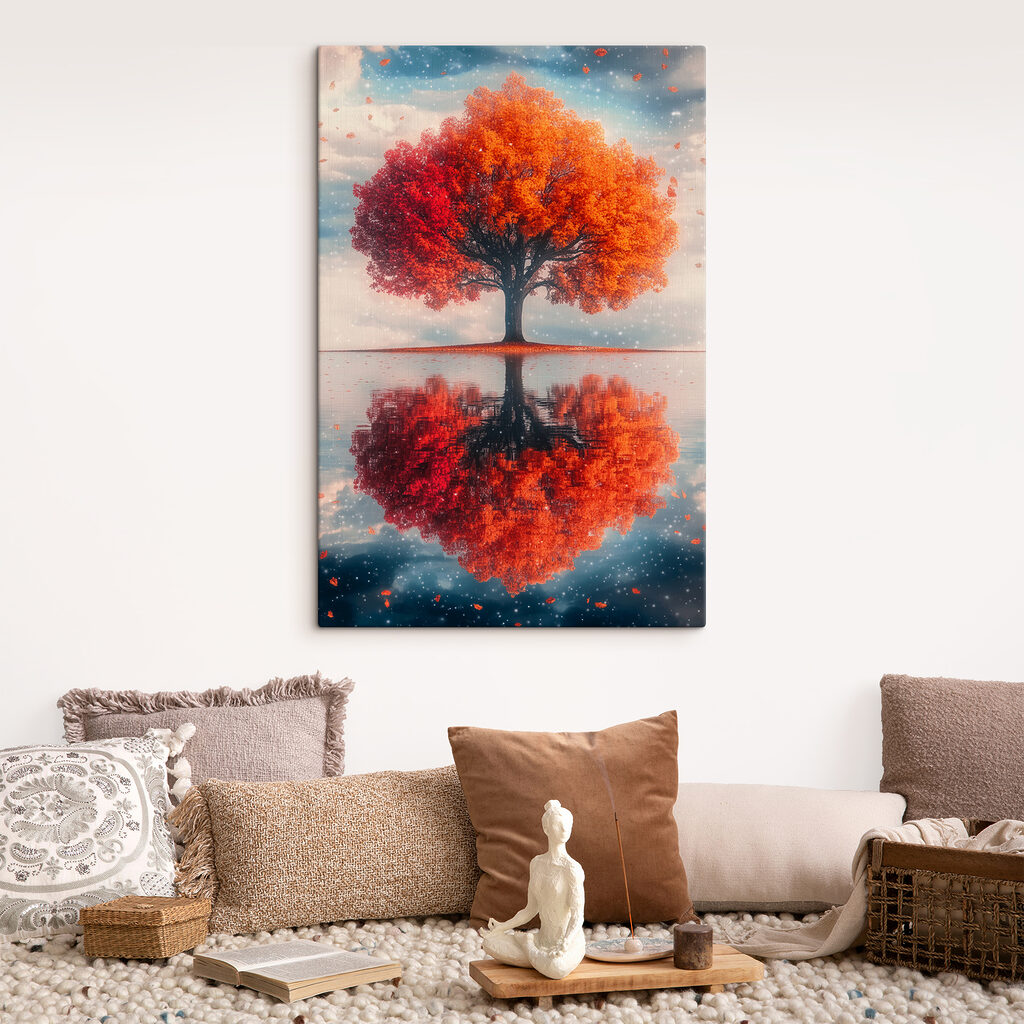 Herbstbaum im Wasserspiegel — Interieur 2