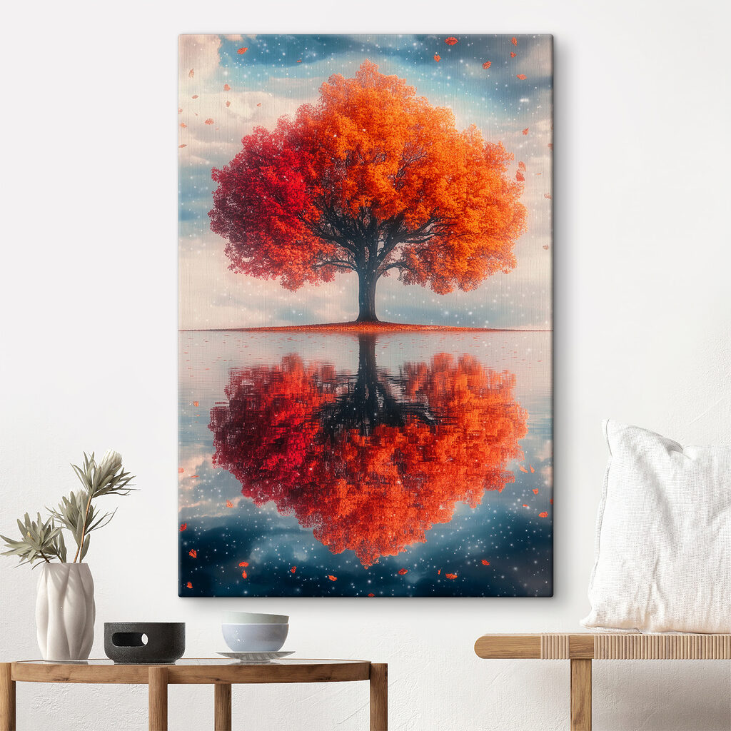 Herbstbaum im Wasserspiegel — Interieur 3