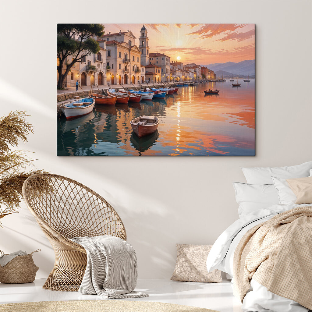Boote unter Abendhimmel — Interieur 2