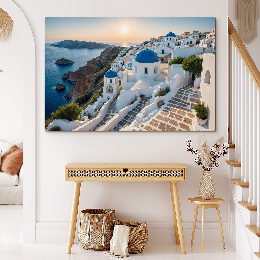 Blaue Kuppeln am Abendmeer — Interieur 1