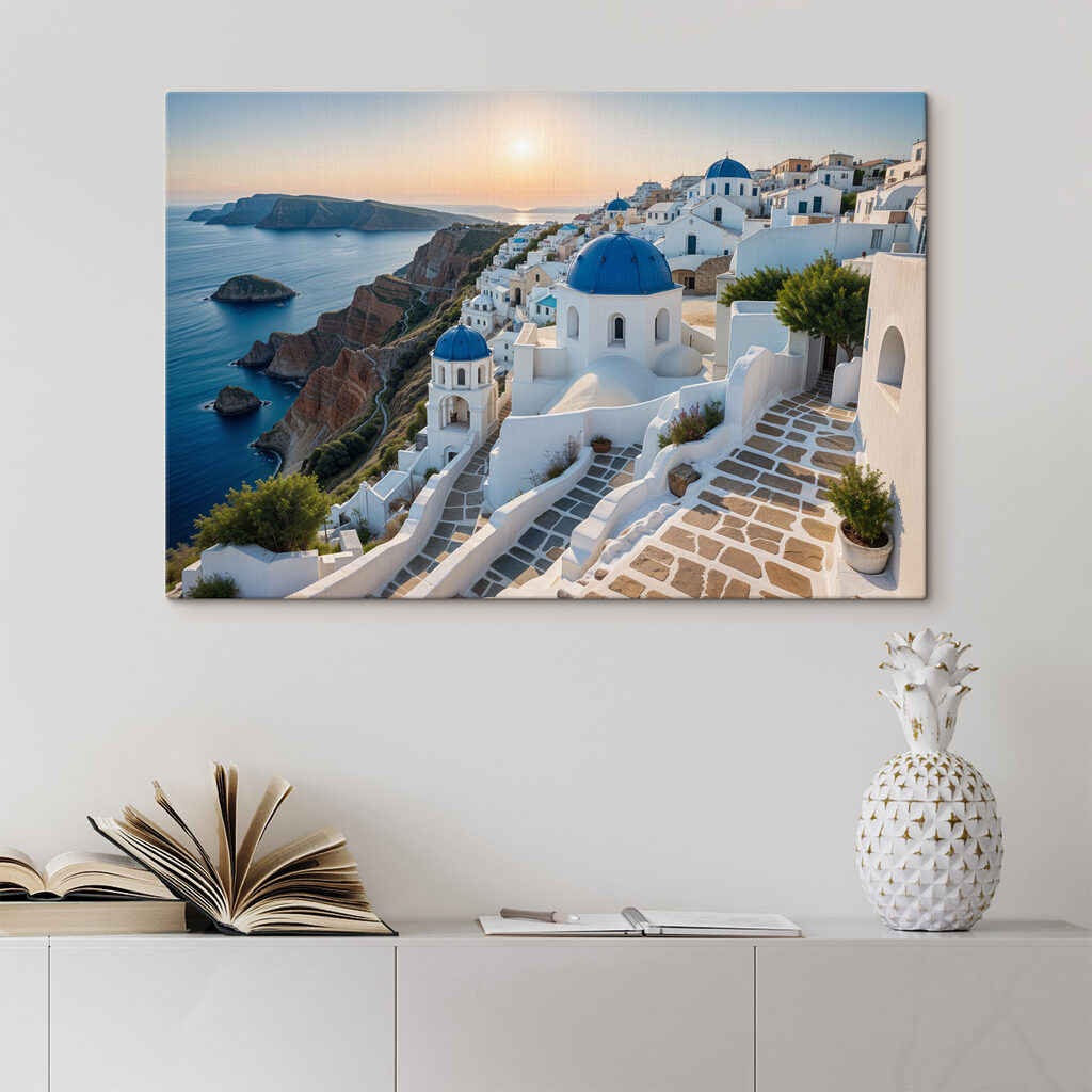 Blaue Kuppeln am Abendmeer — Interieur 2