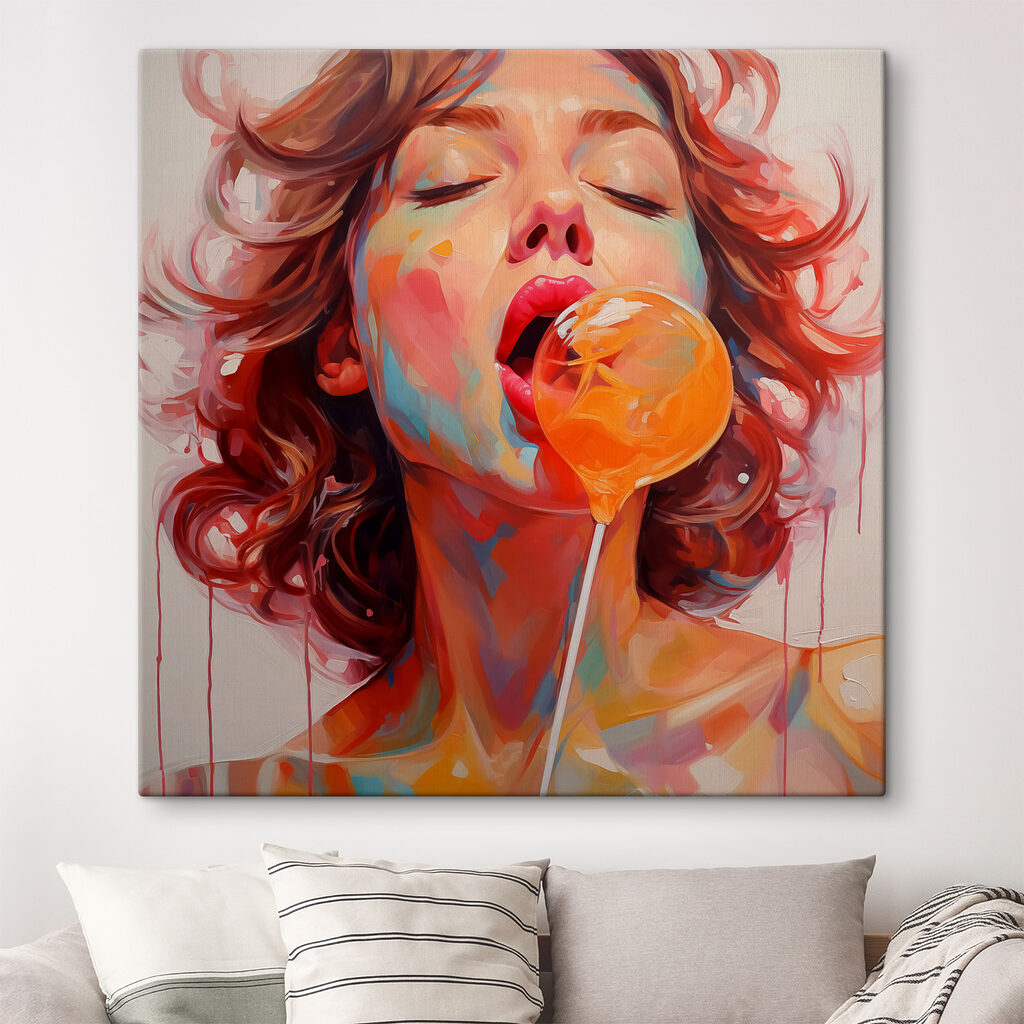 Kaugummiblase in Orange — Interieur 1
