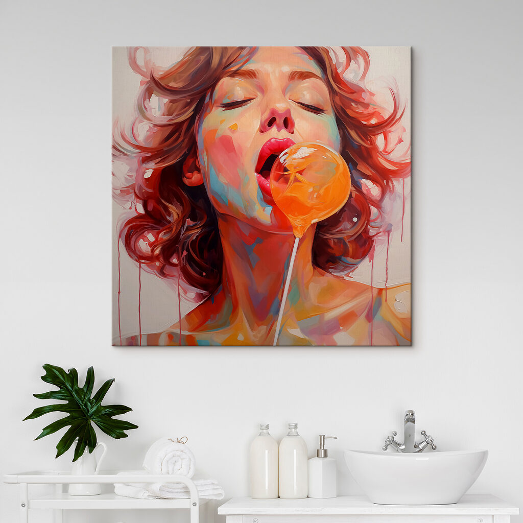 Kaugummiblase in Orange — Interieur 2