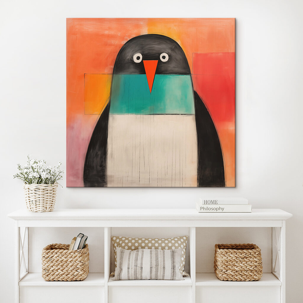Pinguin in Farbflächen — Interieur 2