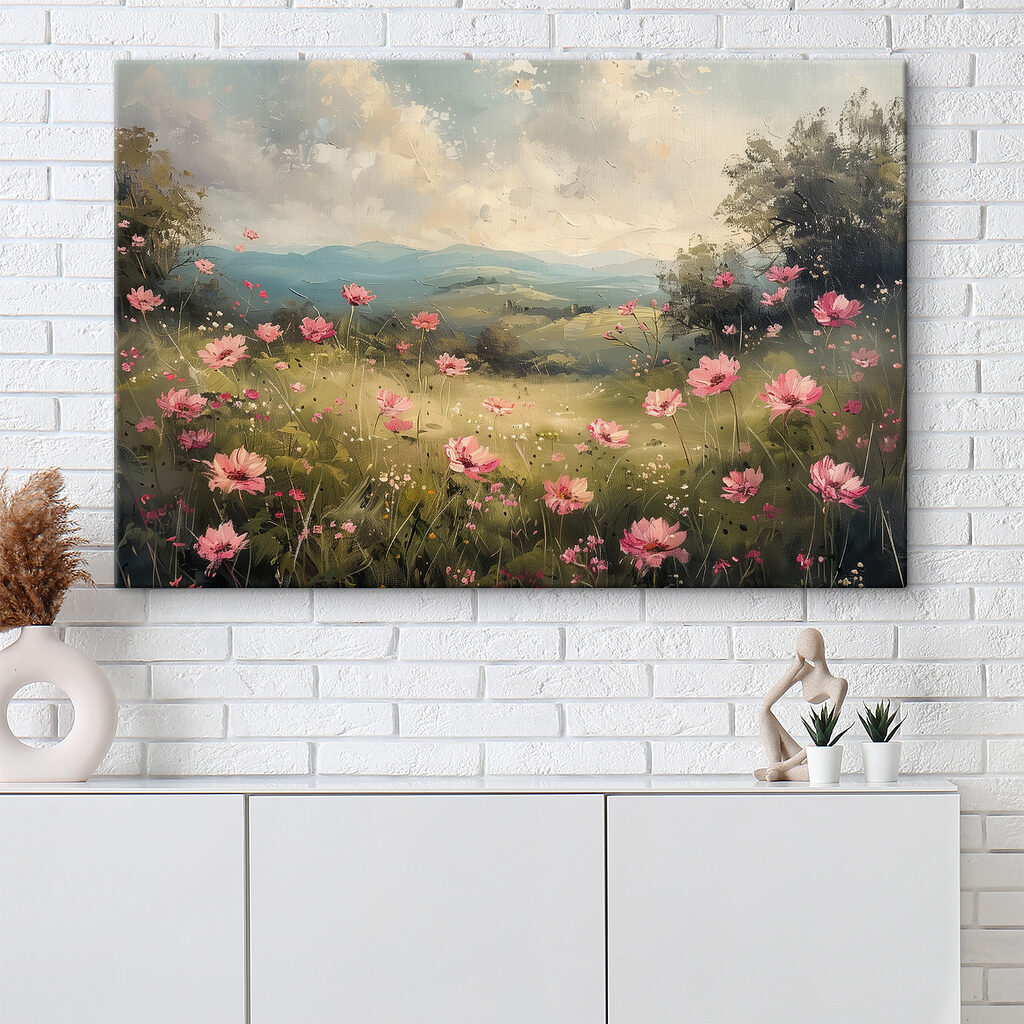 Tal mit rosa Wildblumen — Interieur 3