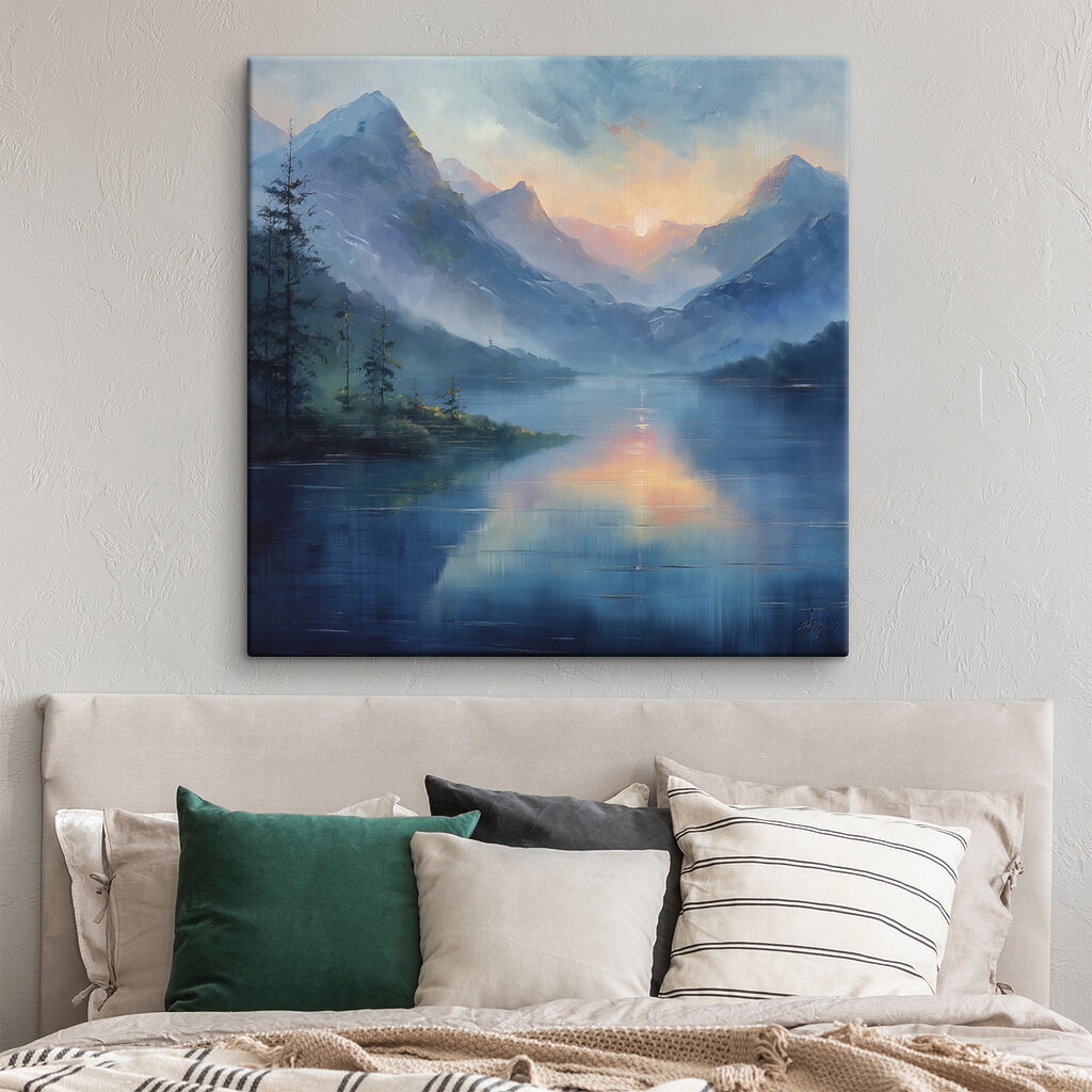 Bergsee im blauen Abendnebel — Interieur 2